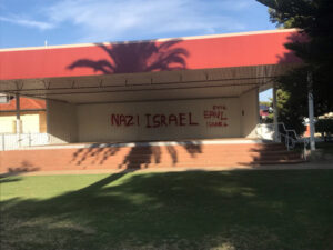 Anti-Israel graffiti attack ‘disappointing’