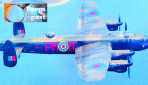 Down the years: Lancaster bomber lands with famous crew aboard