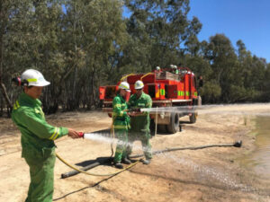 Forest firefighters at the ready
