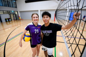 Volleyball duo hone their skills