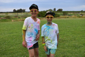 Crazy colour lights up Nichols Point Primary School return