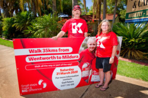 Bus gives Mildura Kidney Kids Walk a lift
