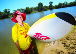 Kids like getting into the swim