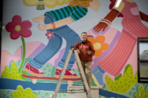 Liv McCarten completes new mural for Mildura Primary