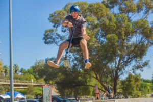 Fresh air shots at skate park event