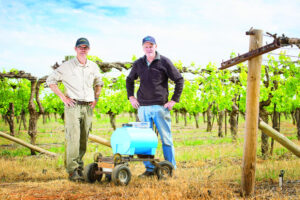 Sprayer gets to work