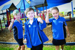 Legging it to school