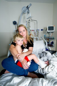 Luckless Lachlan: Burns accident adds to burden for sick boy and family