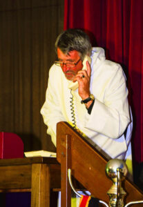 Father, Son and performing priest