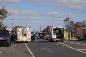 Woman hurt in rollover