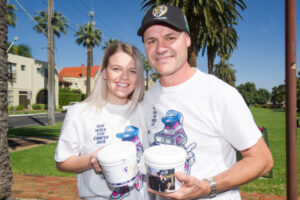 Walking for cancer help