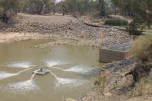 Fishing banned around lower Darling aerators
