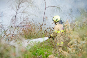 Fire threat building despite wet, says CFA