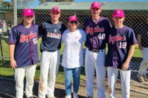 Baseball brothers make diamond moment for mum