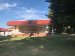 Daylight graffiti attack: police