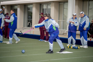 Vision-impaired bowlers on a roll