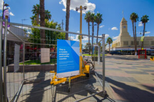 Pedestrian tracker checks Heart rate