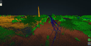 Aerial safety check for powerlines