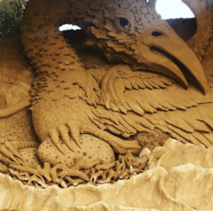 Sand sculptures in Langtree Mall bring Sunraysia icons to life
