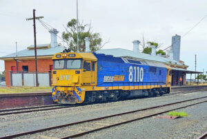 Birchip stretch in train