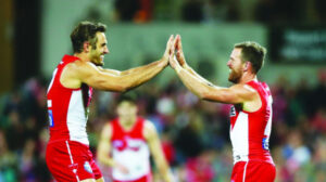 Former AFL player Josh Kennedy visits Wentworth Roos