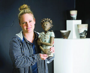 Three show feats of clay
