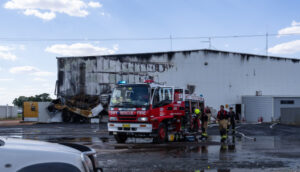 Fire destroys massive packing shed