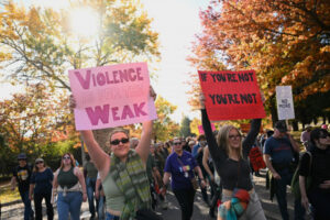 Standing with women