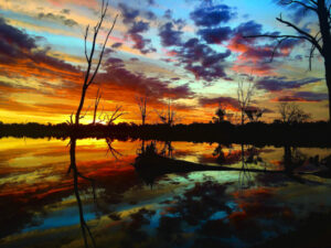 Dusk a mirror of nature