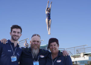 Diving boss leaps into the deep end