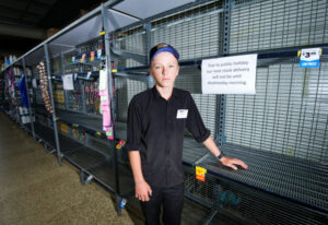 Irymple shelves empty as toilet paper restrictions start