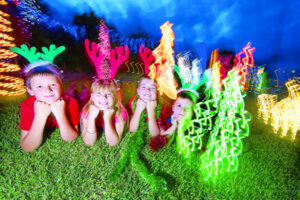 City lights up as the big day nears