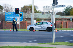 Person in custody after crash