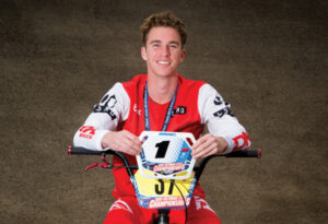 Ethan back in the saddle