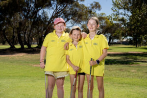 Girls get into golf