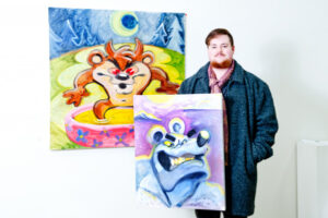 Vicious Idiot collection at Gallery F features cartoons with edge