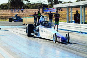 Dragster ‘lucky to escape’ crash