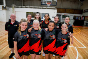 Heat girls in action at championships