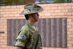 Army cadets on parade