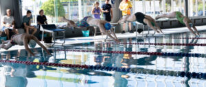 Swimmers master the pool