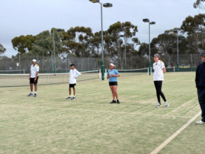 Gregory guides future tennis stars