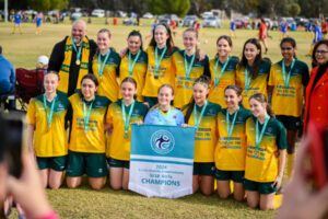 Undefeated pair fly Sunraysia flag