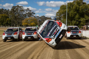Big wheel leads stunt driving team at Mildura Show