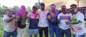 Crowd revels in festival of colours