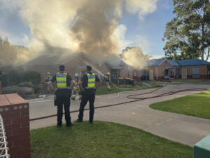 Swift response to unit fire