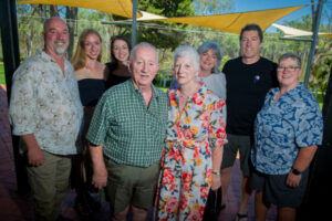 Family toasts couple’s milestone