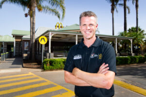 AFL star Leigh Colbert takes on Mildura McDonald’s franchise