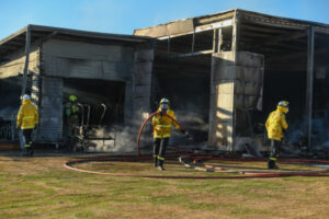 Crash, fire in busy weekend for emergency services