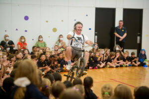 BMX man shows hard work keeps you riding high