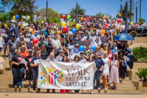 Powerful voice at community walk